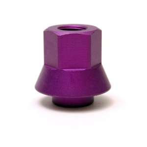   Alloy Axle Nuts (Matte Purple, 3/8 Inch, 14mm lip)