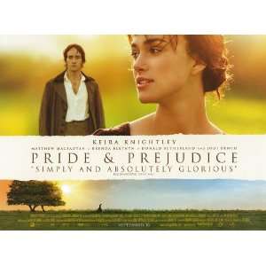  Pride & Prejudice   Keira Knightley   Movie Poster Print 