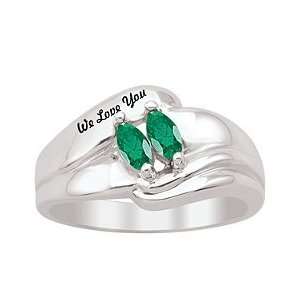  Emerald Marquise Birthstone Ring Jewelry