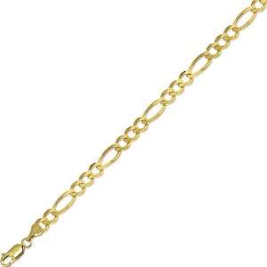   10k Gold Figaro Chain Necklace 7.0mm   20 Inch   JewelryWeb Jewelry