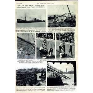  1950 BRITISH SHIP INDIAN ENTERPRISE FOOTBRIDGE LONDON 