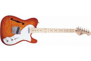   PGE75 42 Semi Hollow Deluxe Sunburst Electric Guitar w/ Mahogany Body
