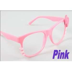  Super Cute Pink Kitty Glasses with Clear Lenses Health 