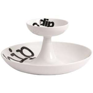  Salt&Pepper Party Chip and Dip Bowl 12in x 6in Kitchen 