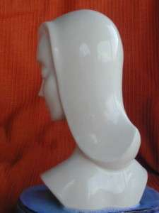 vintage Art Pottery LADY HEAD STATUE . BROWNSBURG, IN  