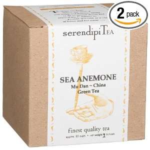 SerendipiTea Sea Anemone, Mu Dan, China, Green Tea, 4 Ounce Boxes 