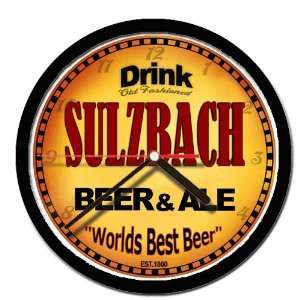  SULZBACH beer and ale cerveza wall clock 