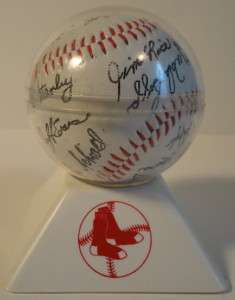 1986 Red Sox World Series Team Signed Baseball Buckner+  