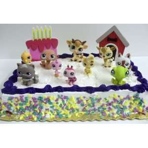  Adorable Littlest Pet Shop 12 Piece Birthday Cake Topper 