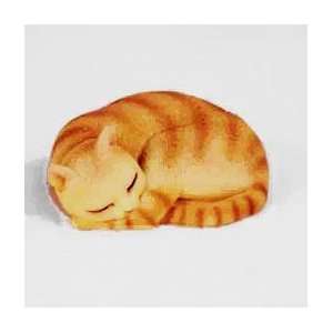  CAT Ginger Tabby Sleeps PLEASANT DREAMS NEW Figurine CF42 