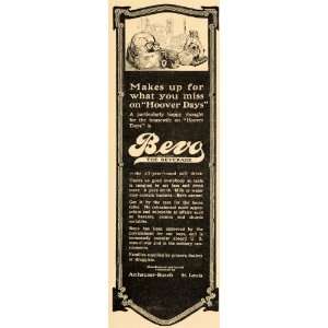   Busch Bevo Non Alcoholic Beer WWI   Original Print Ad