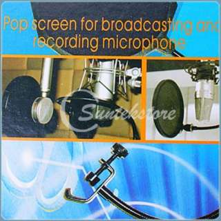 New Studio Microphone Mic Wind Screen Pop Filter Shield  
