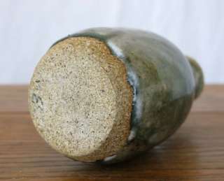 Studio Art Pottery Hand Crafted Ceramic Stoneware Vase Pot Thrown Drip 