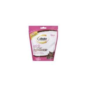 Caltrate Calcium & Vitamin D Soft Chews, Chocolate Truffle, 60.0 CT (3 