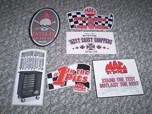   of 6 Mac Tools Racing stickers,hotrod,gasser,toolbox,ratrod,streetrod