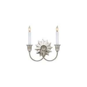 Studio J. Randall Powers Huntingdon Crystal Double Sconce in Polished 