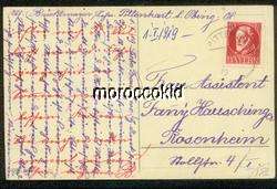   GERMANY 1919 MERRY / HAPPY CHRISTMAS ODD OVERPRINTING IN MESSAGE