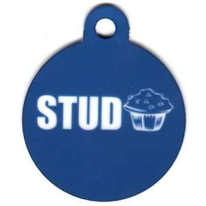  Round Stud Muffin Blue Pet Tags Direct Id Tag for Dogs 