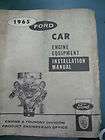 1965 Ford Car Engine Equipment Installation Manual Engine & Foundry 