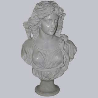 Marble Lady Bust Sculpture  