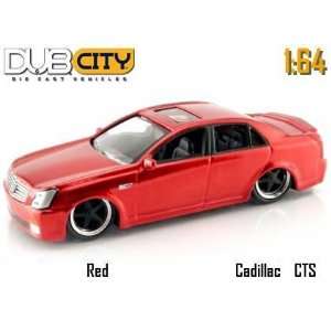   Kustoms Candy Red Cadillac CTS 164 Scale Die Cast Car Toys & Games