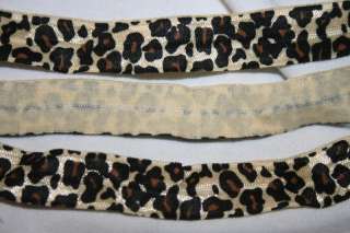   Brown ANIMAL PRINT Leopard foldover elastic FOE Baby Headband  