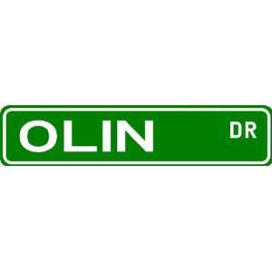  OLIN Street Sign ~ Family Lastname Sign ~ Gameroom 
