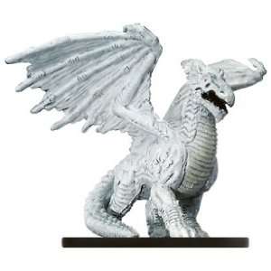  D & D Minis Large White Dragon # 58   Night Below Toys & Games