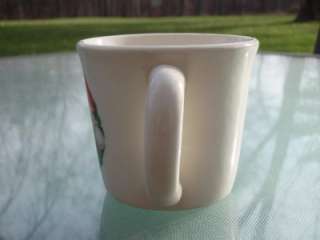   Christmas Coffee Tea Mug Cup Santa Claus St Nick USA White Ceramic