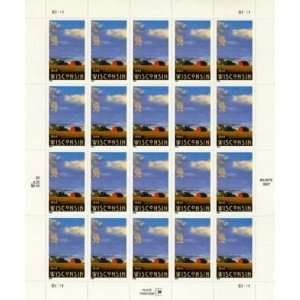  Winsconsin 1848 20 x 32 Cent U.S. Postage Stamps 1997 