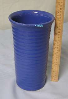   Hi Fire 10 inch Ringware cylinder vase Ring ware California Pottery