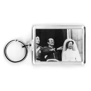  Princess Anne and Capt. Mark Phillips   Acrylic Keyring 