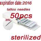 50 PCS NEW Disposable Sterilize Tattoo Needles 3RL FOR