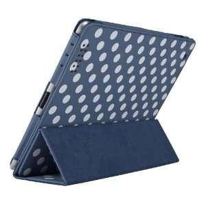   Carbon Fiber Folio Smart Cover iPad 2 Case for Apple iPad 2 ® Blue