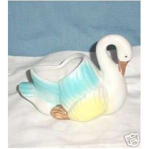  Porcelain Swan Planter 