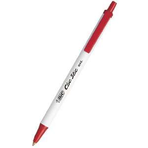  Bic Clic Stic Retractable Pen Red