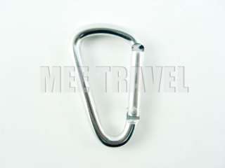 6x Straight Gate D Shaped Carabiner 4cm Key Ring NEW  