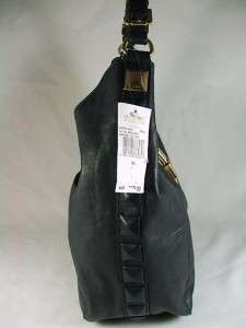 Michael Kors Calista Leather Large Shoulder Bag Purse Indigo  