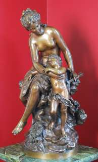 An exemplary French bronze statue by Mathurin Moreau (1822 