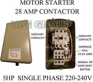 New Magnetic Motor Starter Control 5hp single phase  