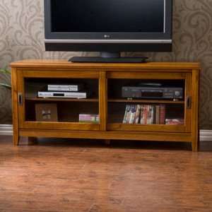  SEI CSN4779 Peary 54 TV Stand in Pecan