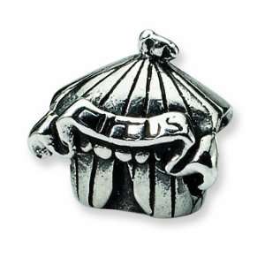  Sterling Silver Reflections Kids Circus Tent Bead Jewelry