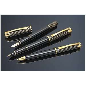  Pelikan Ductus 3110 Ballpoint Pen   Black/Gold 960245 
