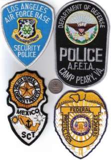   FEDERAL DEPARTMENT OF DEFENSE POLICE PATCH CAMP PERRY VIRGINIA CIA