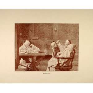  1893 Print Carthusian Friars Monks Richard Linderum 