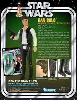 Star Wars 12 Jumbo Han Solo & Chewbacca MOC New  