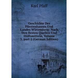   , Volume 3,Â part 2 (German Edition) Karl Pfaff Books