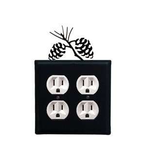Pine Cone Outlet Cover   Double