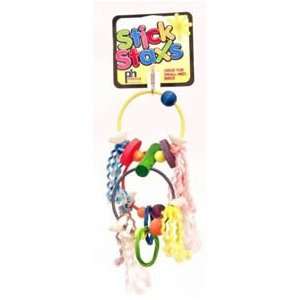  Prevue Pet Products Stick Staxs Rings N Things Bird Toy 