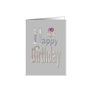  Birthday greetings in pastel shades, General Birthday Card 